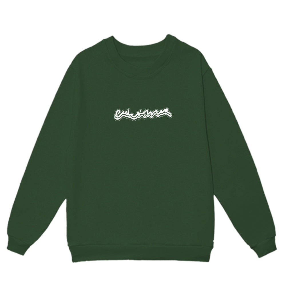 Chico e o Mar (Moletom Careca) - Logo Cursiva