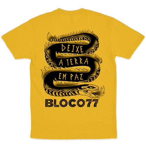 Bloco 77 (Camiseta Amarela) - Deixe a terra em Paz