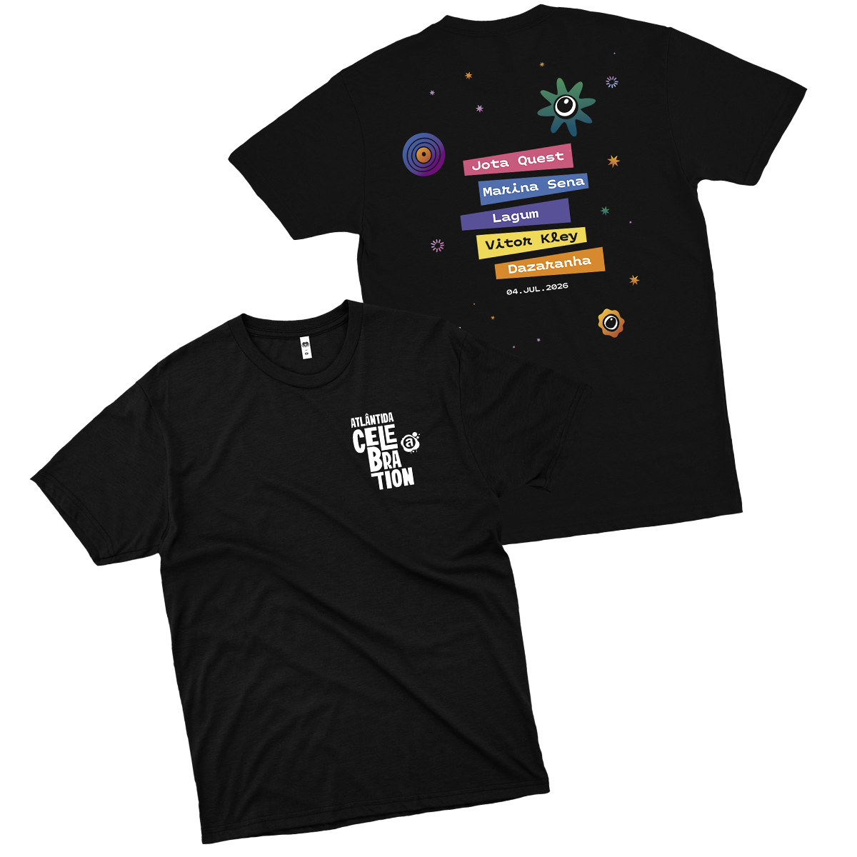 Atlântida Celebration (Camiseta Preta) - II