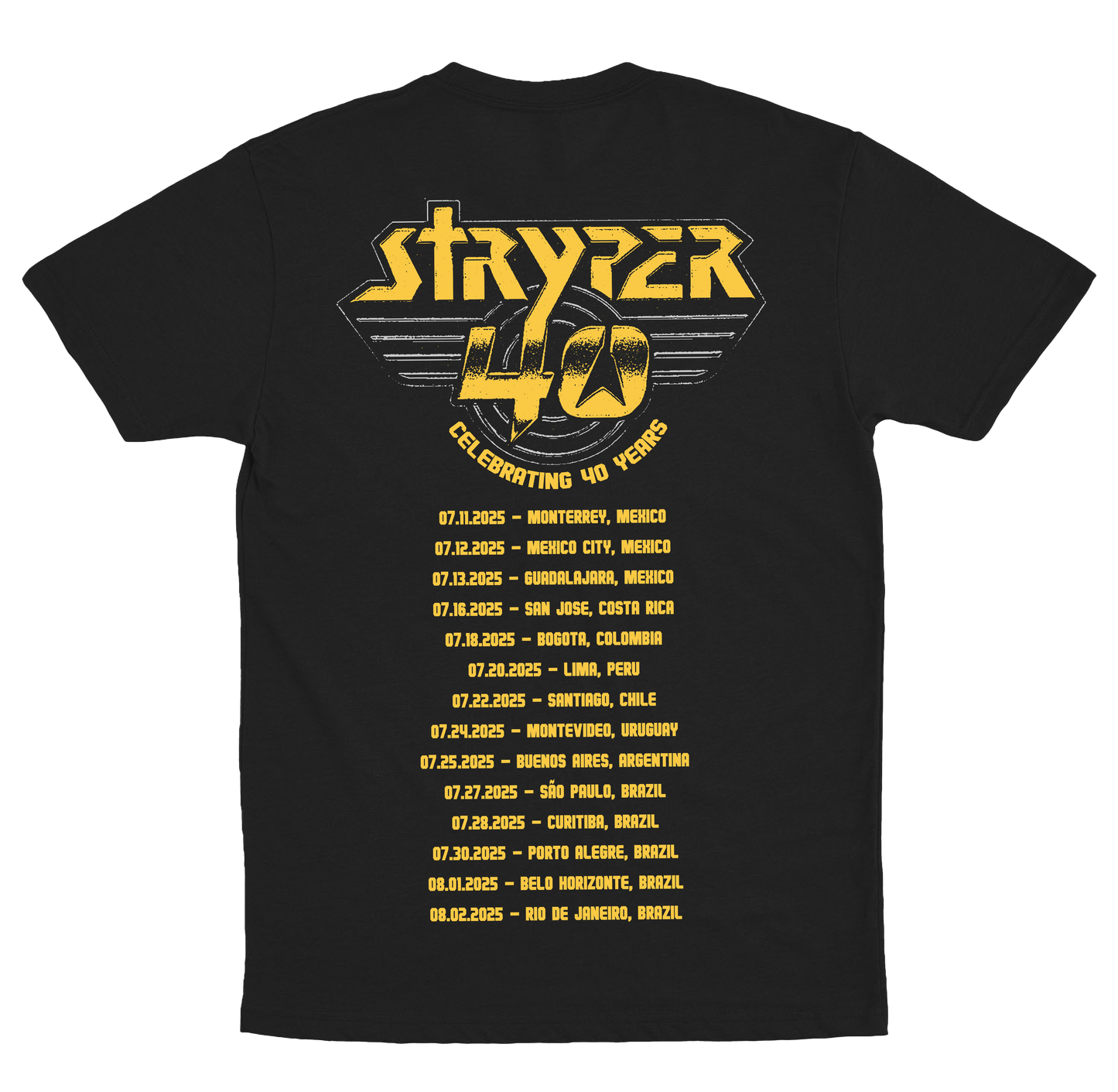 Stryper (Camiseta Preta) - Stryper 40 Anos
