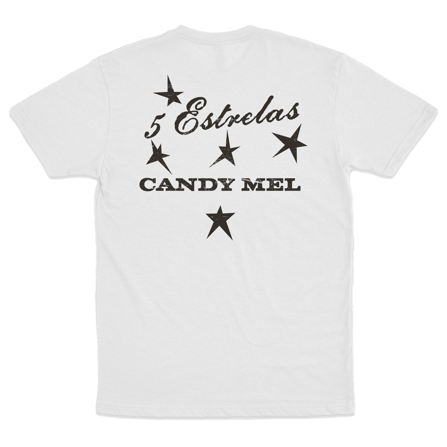 Candy Mel (Camiseta Branca) - Estrelas