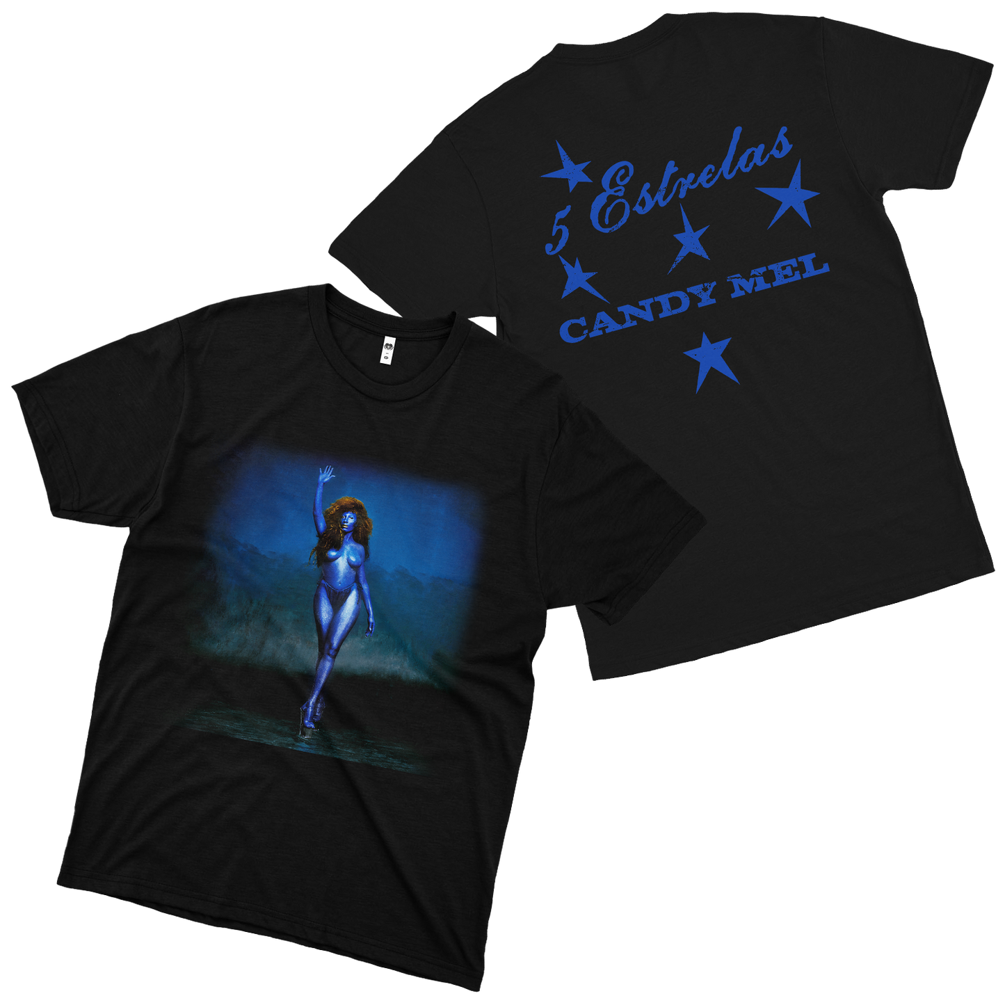 Candy Mel (Camiseta Preta) - Estrelas II