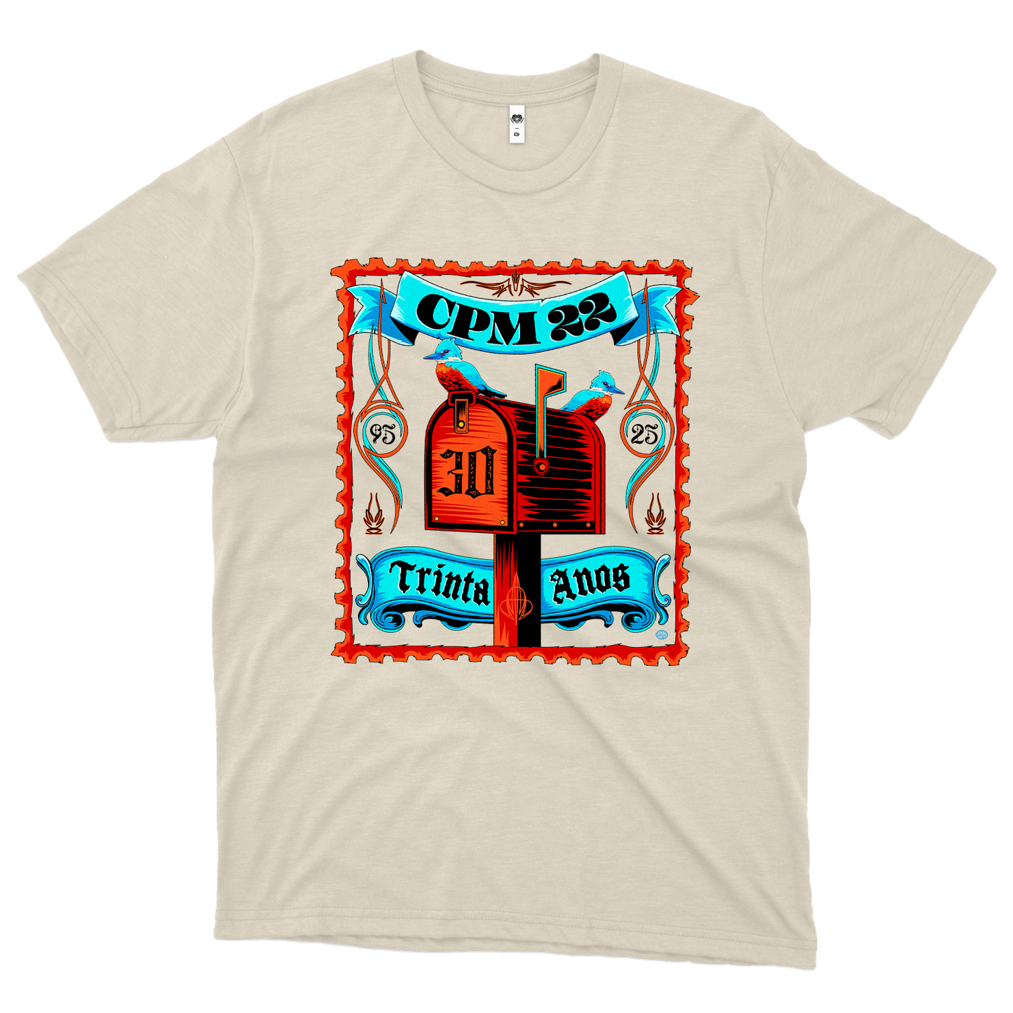 CPM 22 (Camiseta Off-White) - 30 Anos