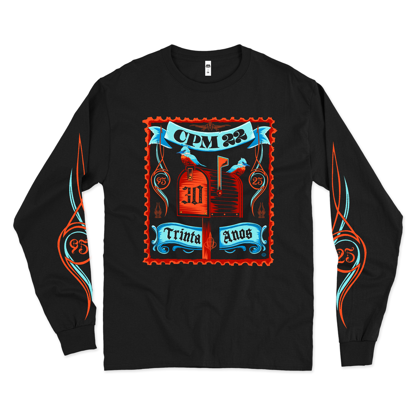 CPM 22 (Camiseta Manga Longa) - 30 Anos - Logo Grande