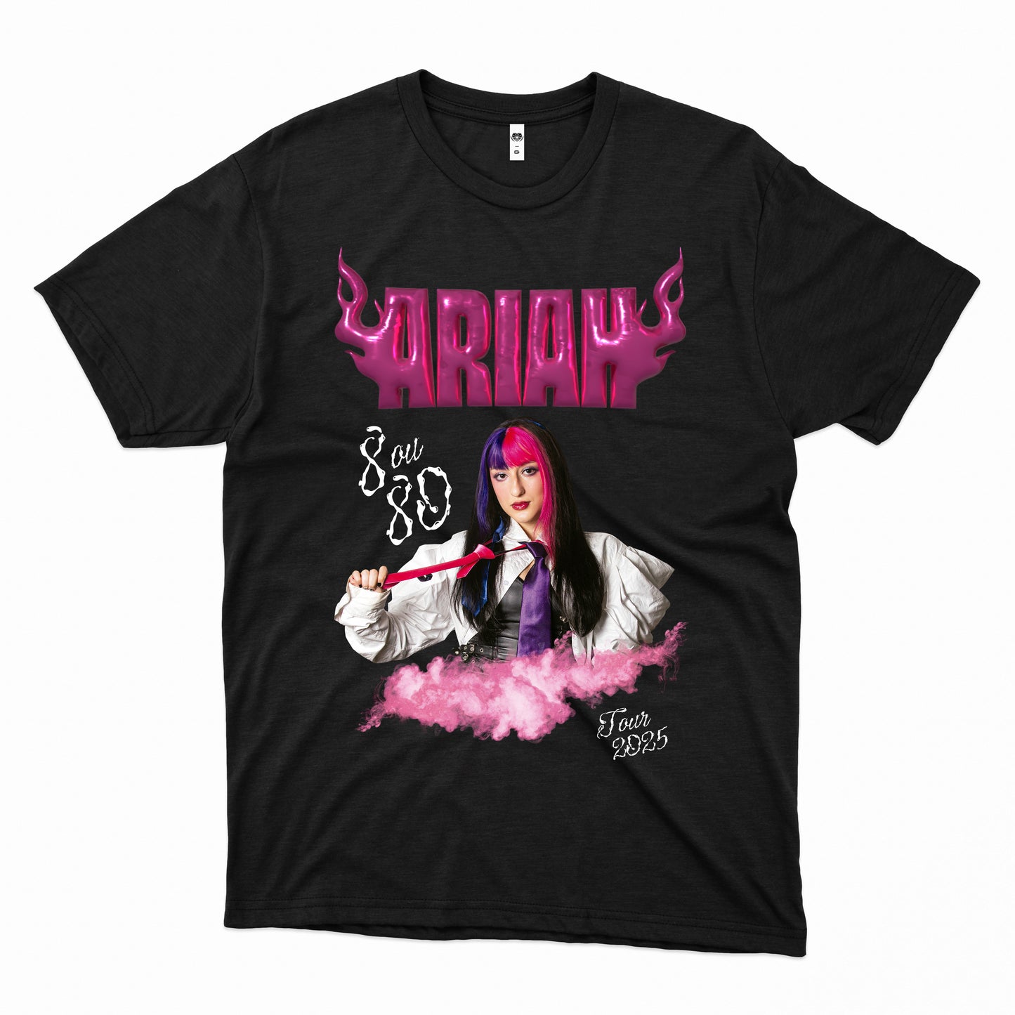 Ariah (Camiseta Infantil Preta) - 8 ou 80