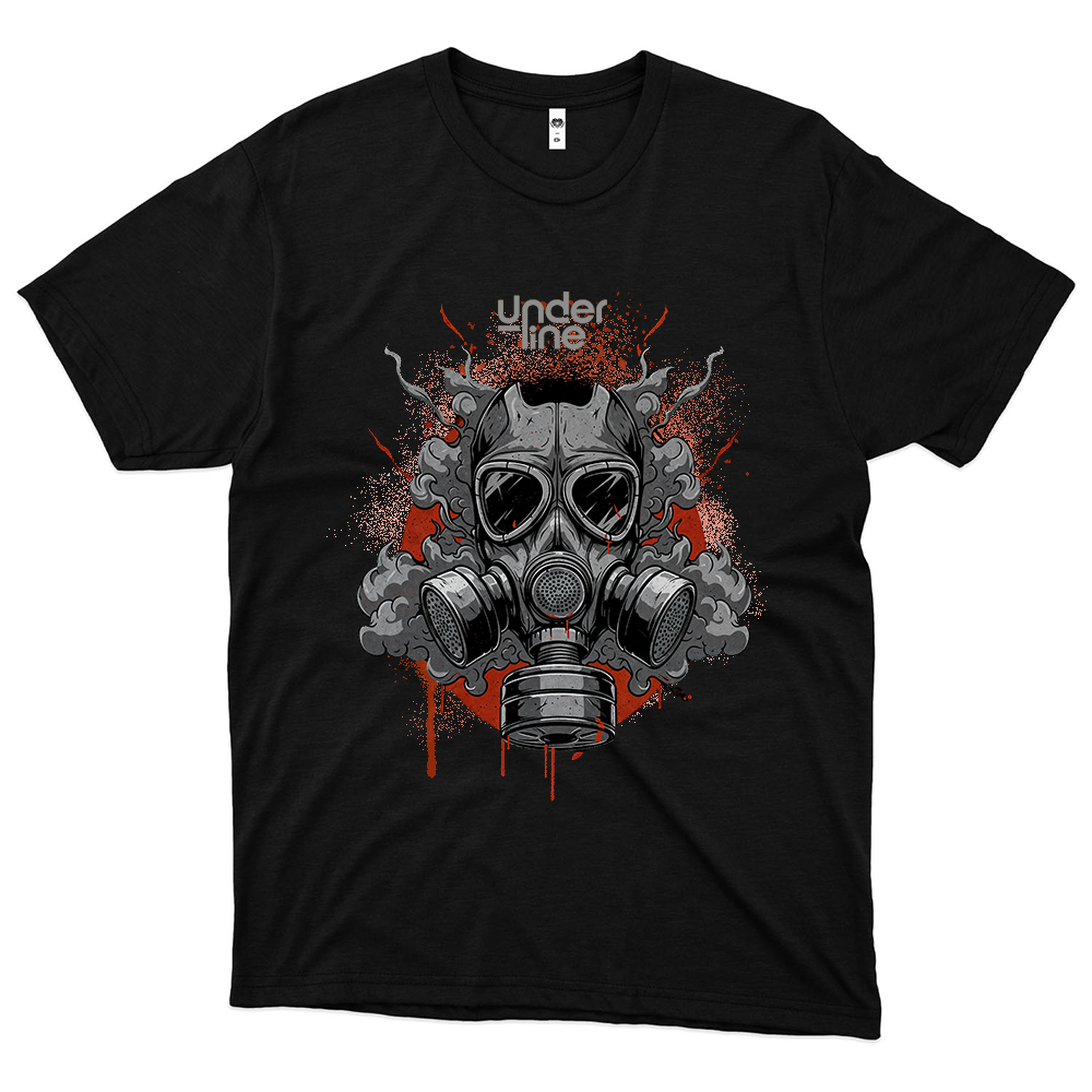 Underline (Camiseta Preta) -Máscara