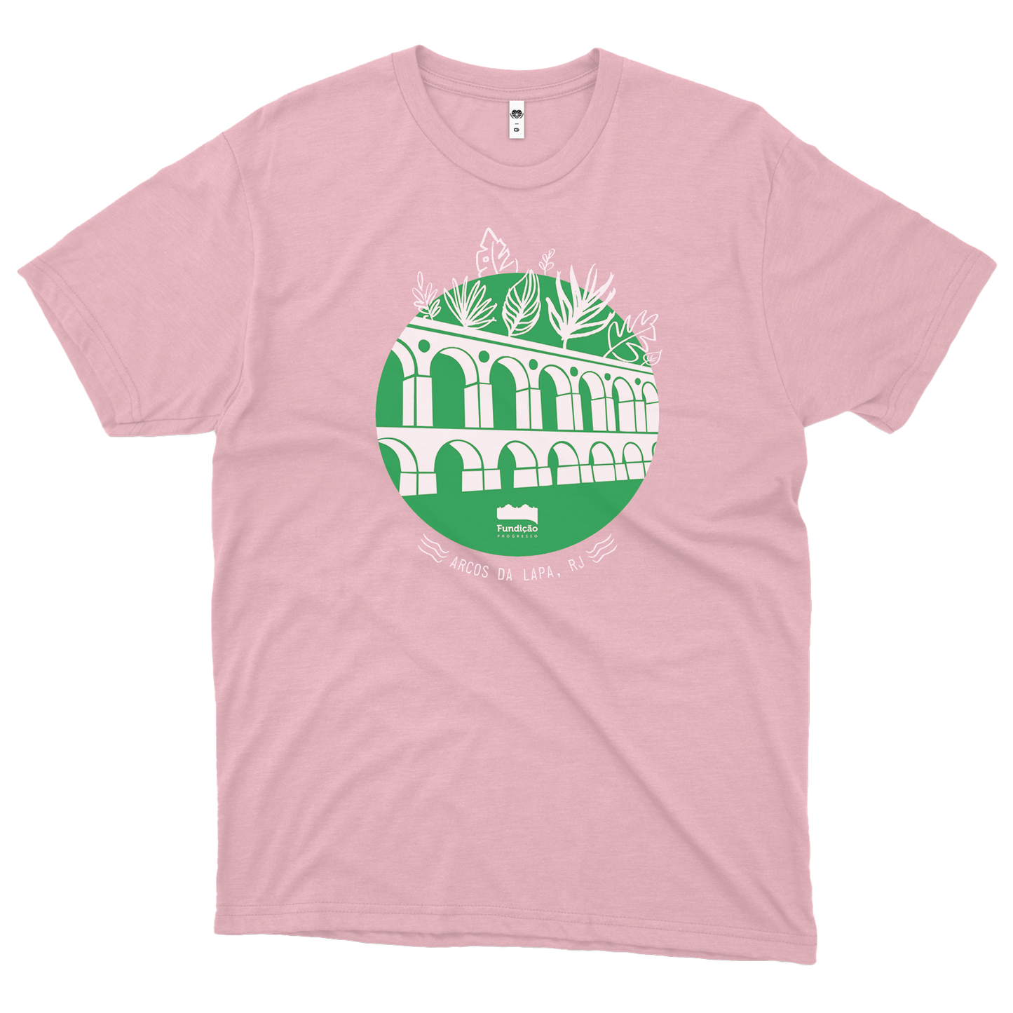 Fundição Progresso (Camiseta Rosa Bebê) - Arcos da Lapa