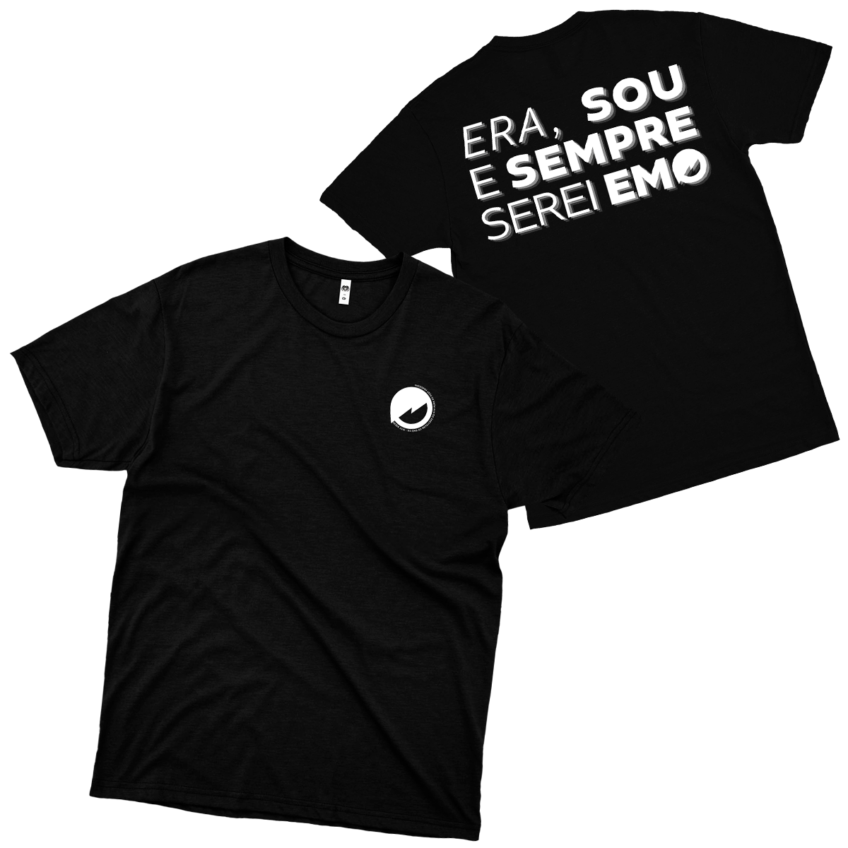 E Eu Que Era Emo (Camiseta Preta) - Sempre Emo