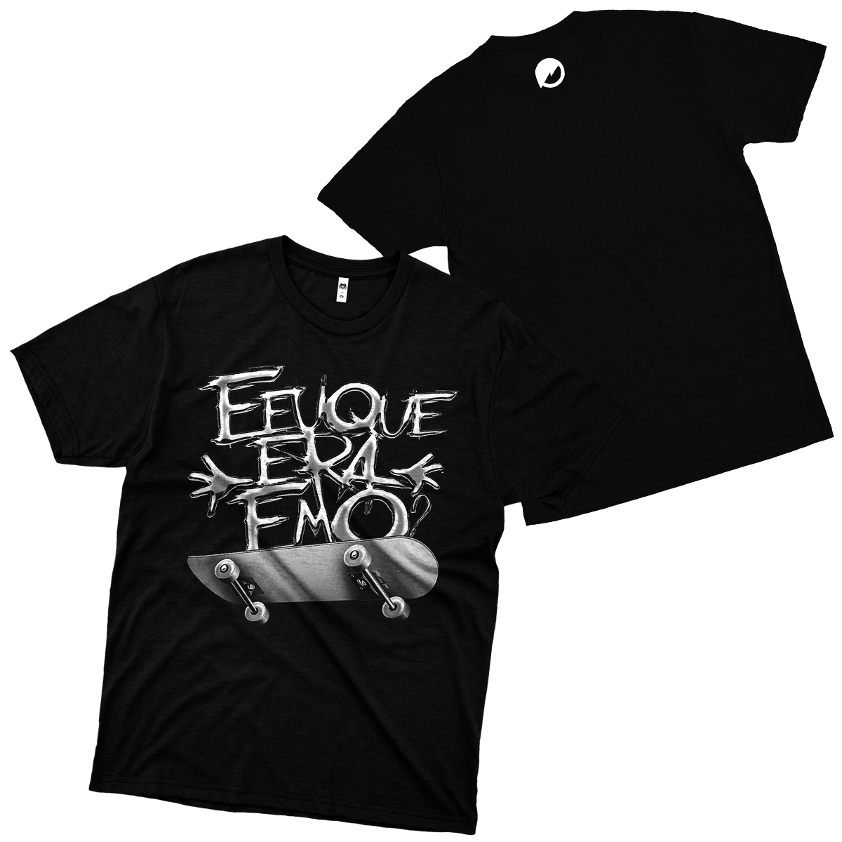 E Eu Que Era Emo (Camiseta Preta) - Skate