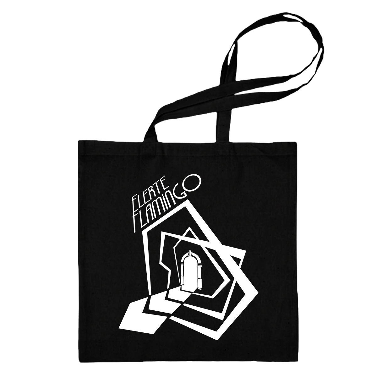 Flerte Flamingo (Totebag Preta) -I