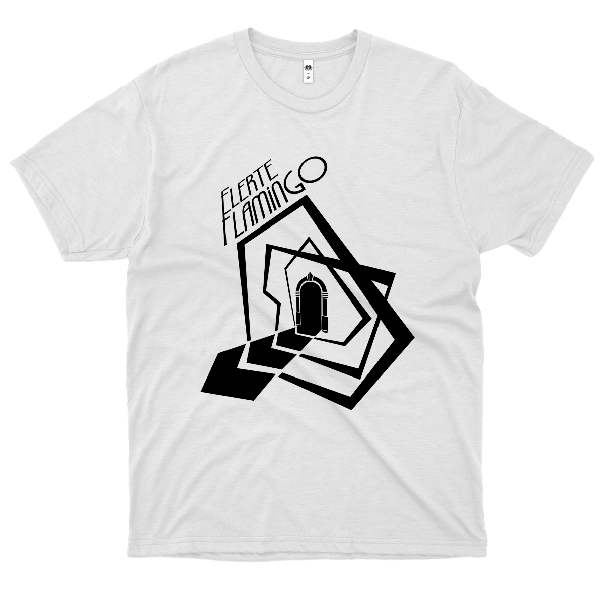Flerte Flamingo (Camiseta Branca) - Porta