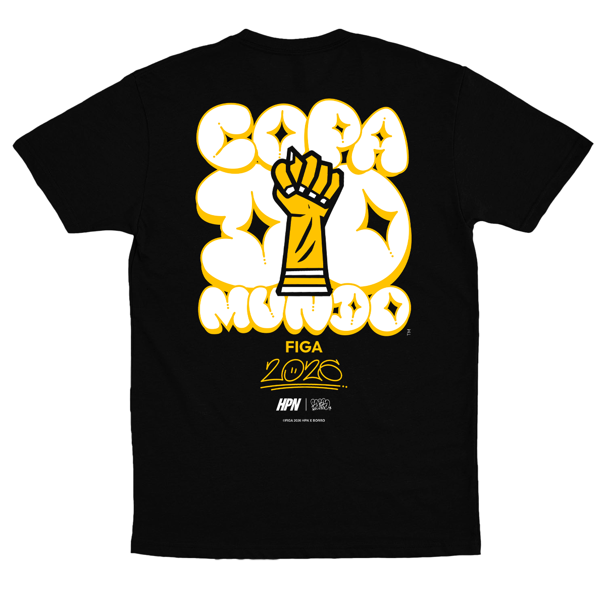 HPN (Camiseta Preta) - Copa da Figa + Poster da Copa