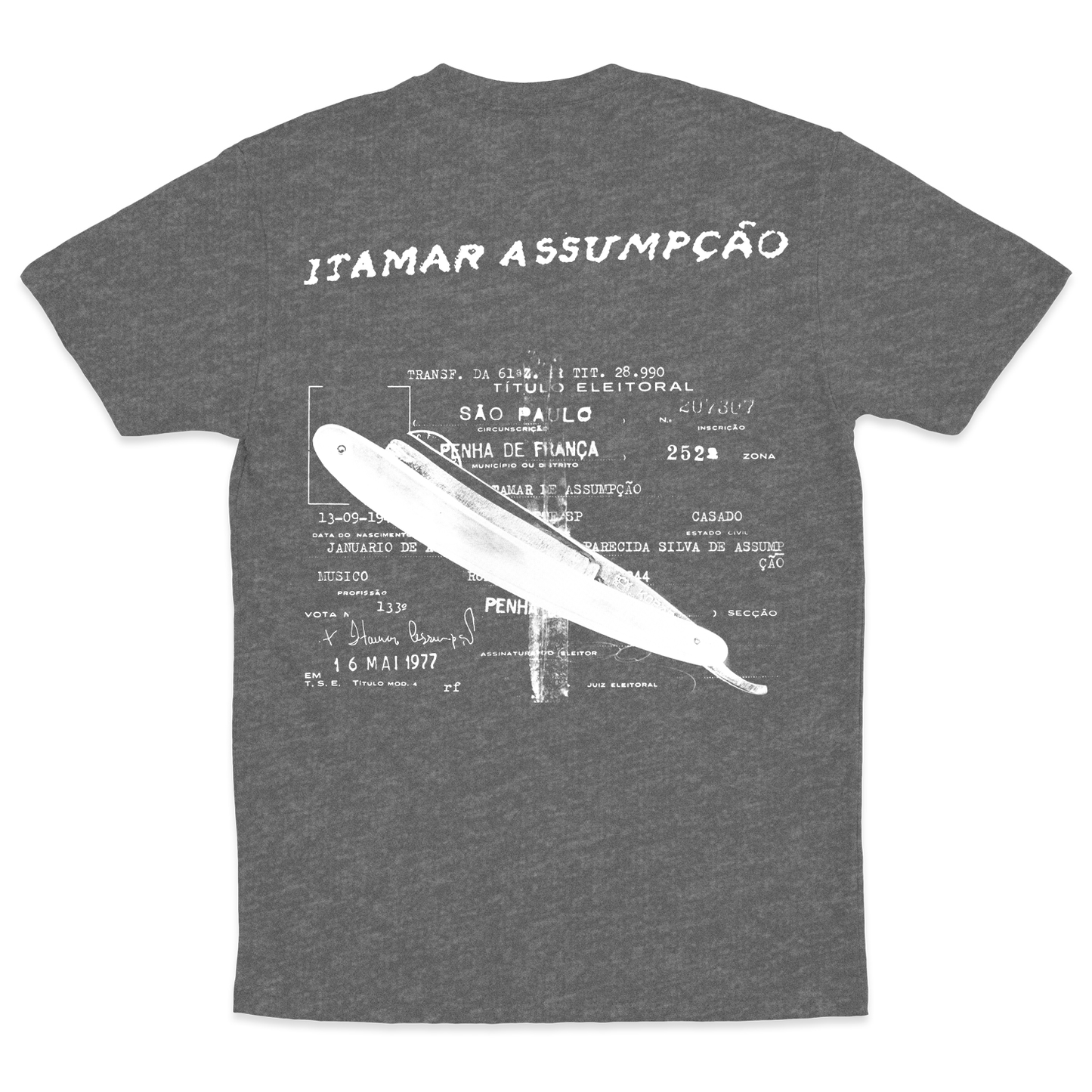 Itamar Assumpção (Camiseta Cinza Mescla) – Isca de Polícia
