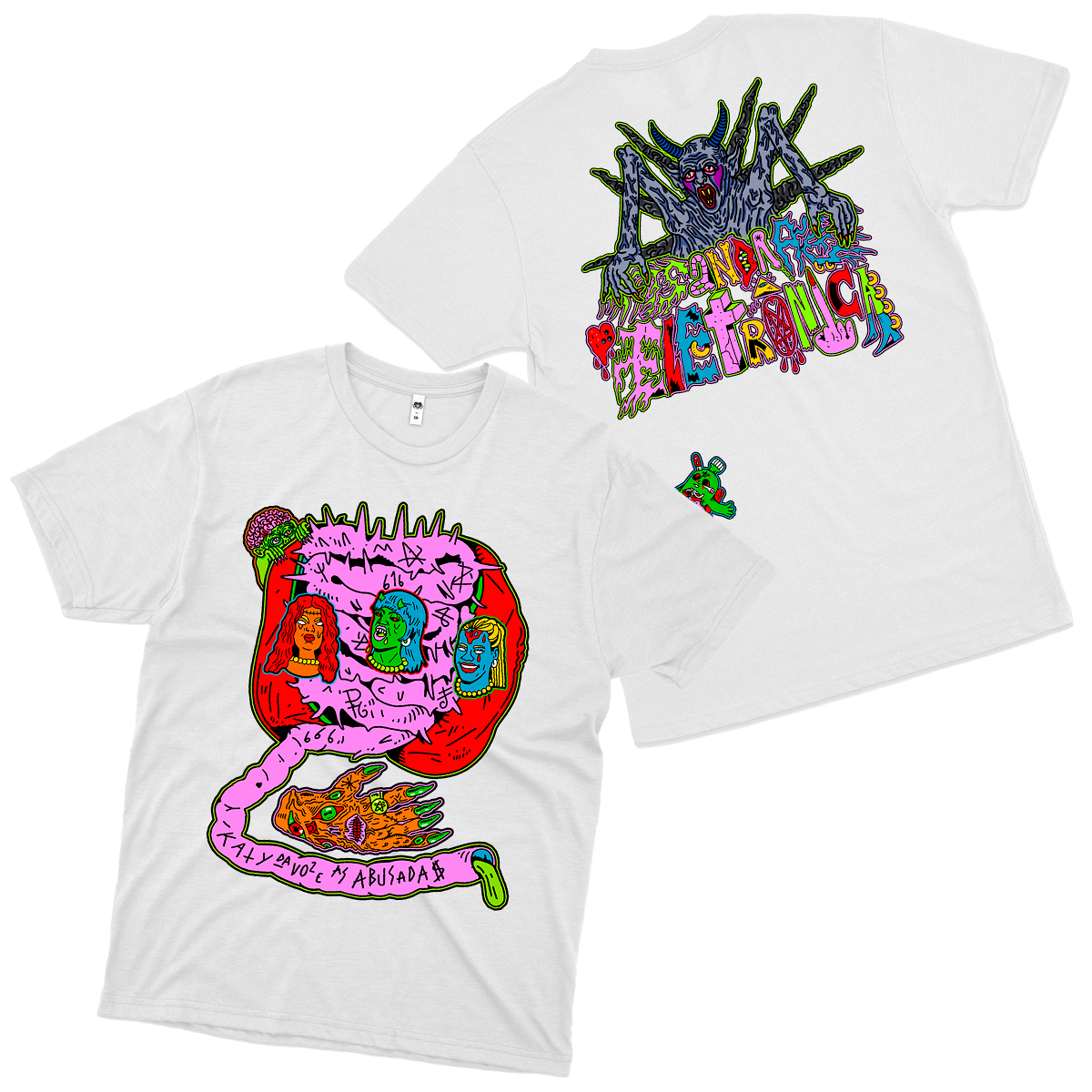 Katy da Voz e as Abusadas (Camiseta Branca) - Sandra Eletrônica