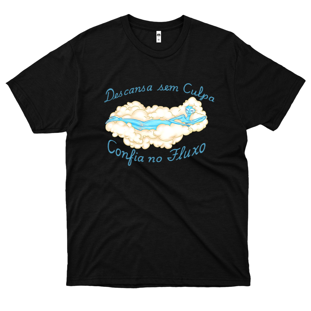 Lua Maria (Camiseta Preta) - Descansa Sem Culpa