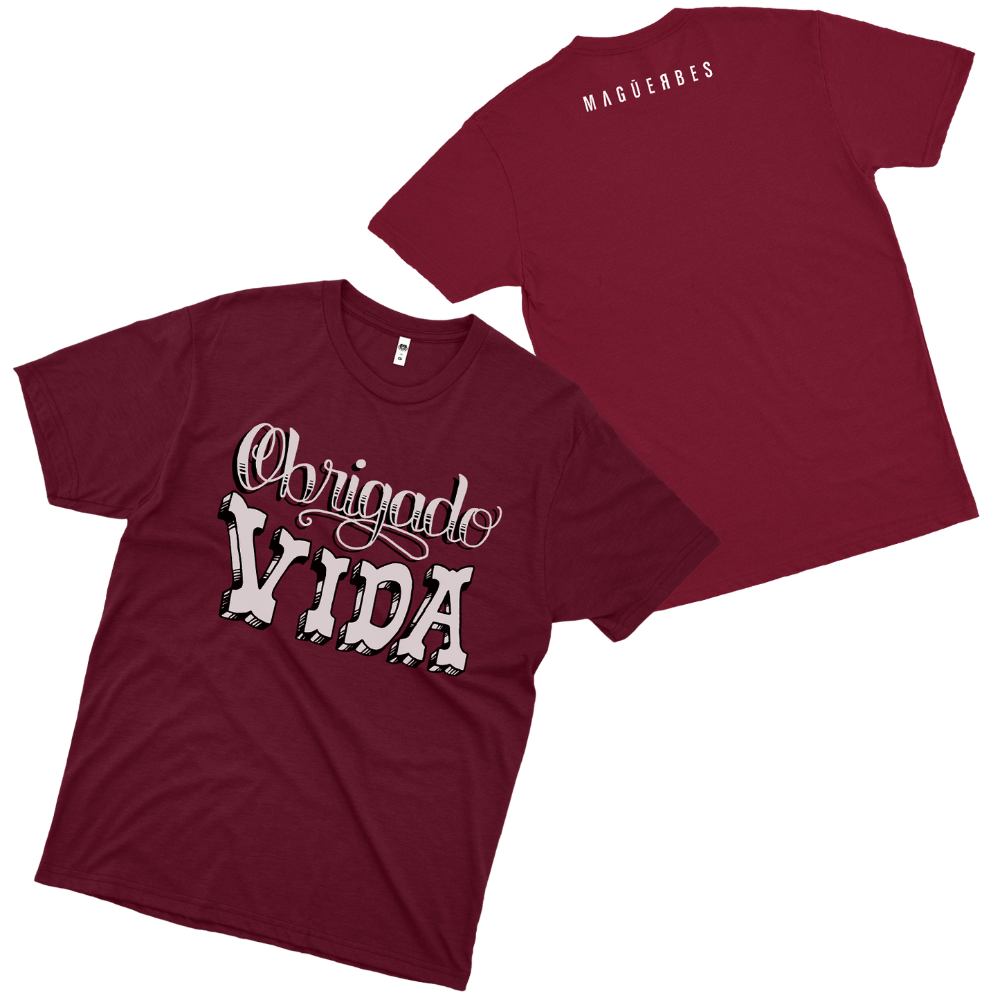 Maguerbes (Camiseta Vinho) - Obrigado Vida
