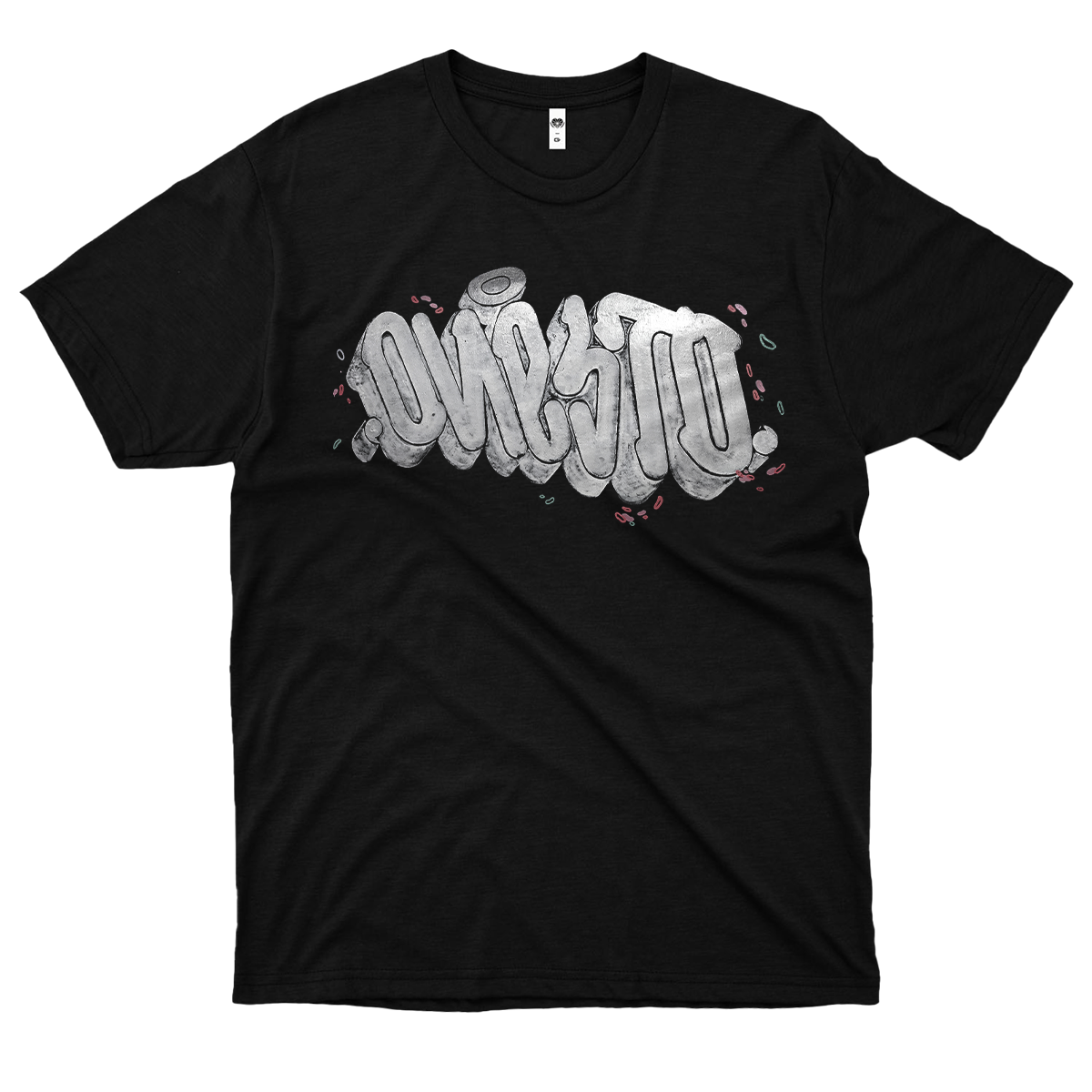 Onesto (Camiseta Preta) - Logo