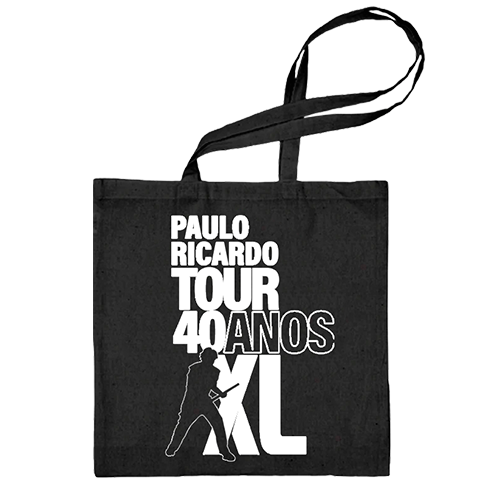 Paulo Ricardo ( Tote Bag Preta) - Tour 40 Anos