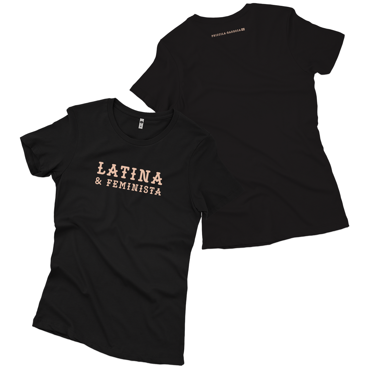 Pri Barbosa (Baby Look Preto) - Latina