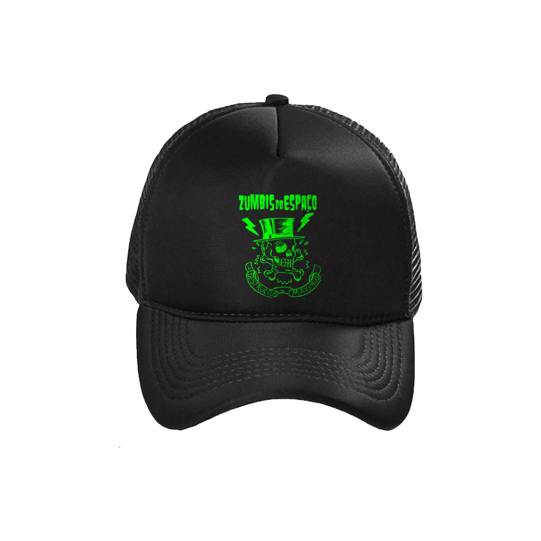 Zumbis do Espaço (Boné Preto) - Destructus Maximus - VERDE
