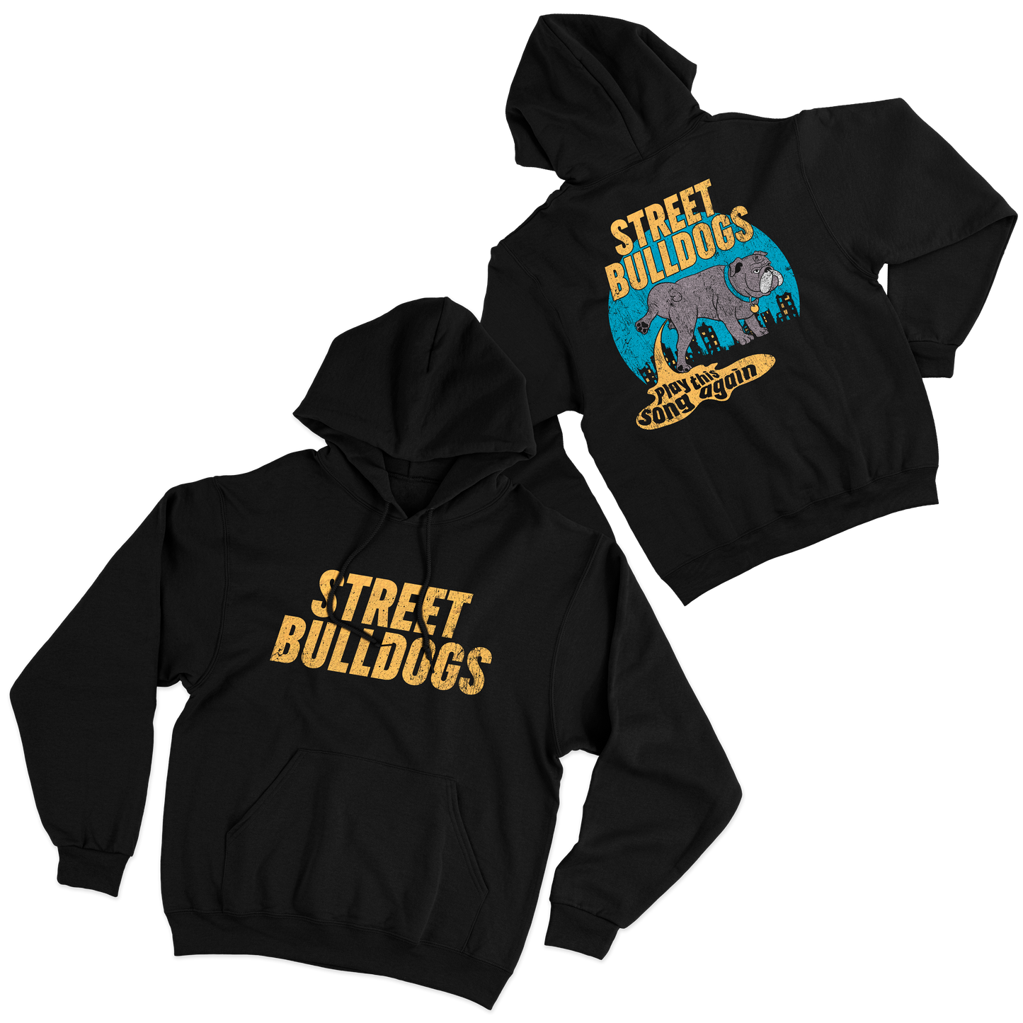 Street Bulldogs (Moletom Canguru Preto) - Play This Song Again