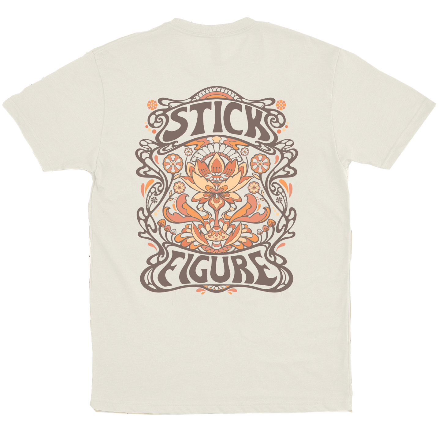 Stick Figure (Camiseta Off White) - Lotus Flower
