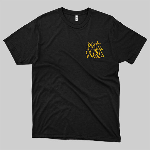 Dona Olga (Camiseta Preta) - Dona Olga Escrita Amarela
