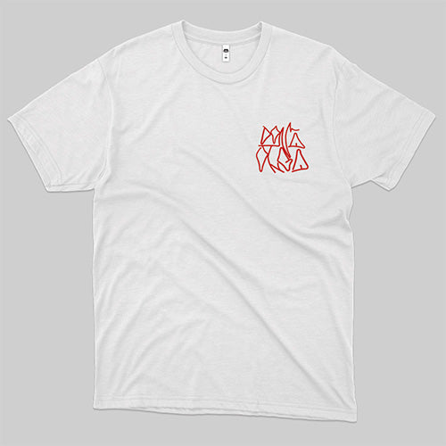 Dona Olga (Camiseta Branca) - Dona Olga Escrita Vermelha