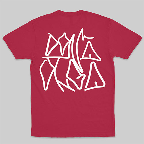 Dona Olga (Camiseta Vermelha) - Dona Olga Escrita Branca