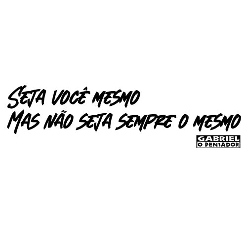 Gabriel o Pensador (Moletom Zíper) – Seja Você Mesmo