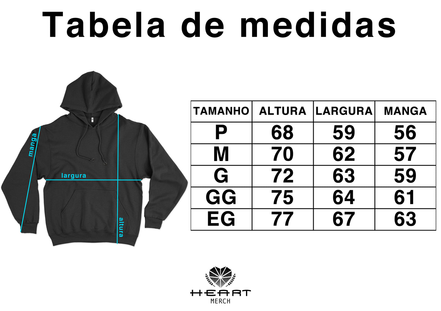 Braza (Moletom Canguru Preto) - Braza