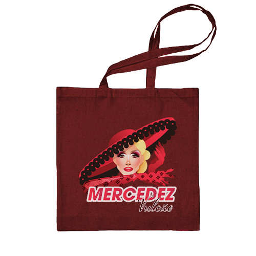 Mercedez Vulcão ( Tote Bag Vinho) - Fuego