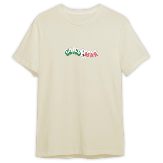 Chico e o Mar (Camiseta) - Logo Colorida