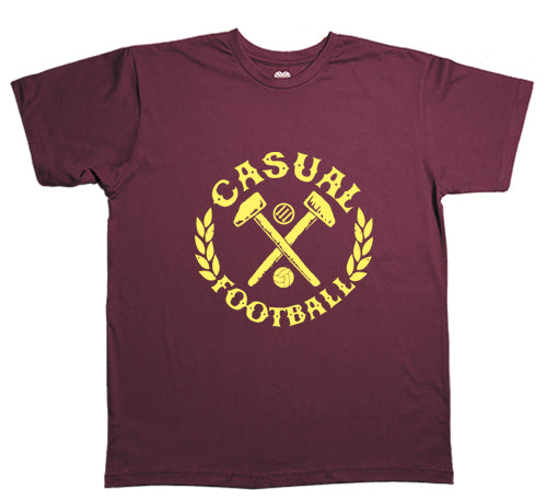 Casual Football (Camiseta Vinho) - Logo