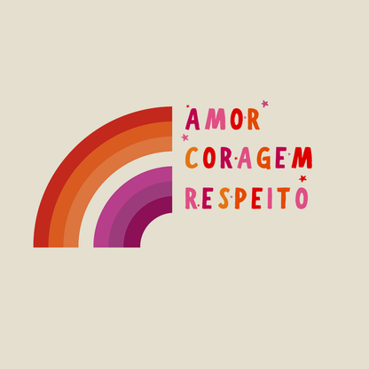 Heart (Camiseta) - Amor Coragem Respeito