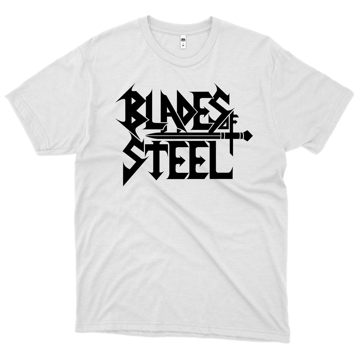 Blades Of Steel (Camiseta Branca) - Logo