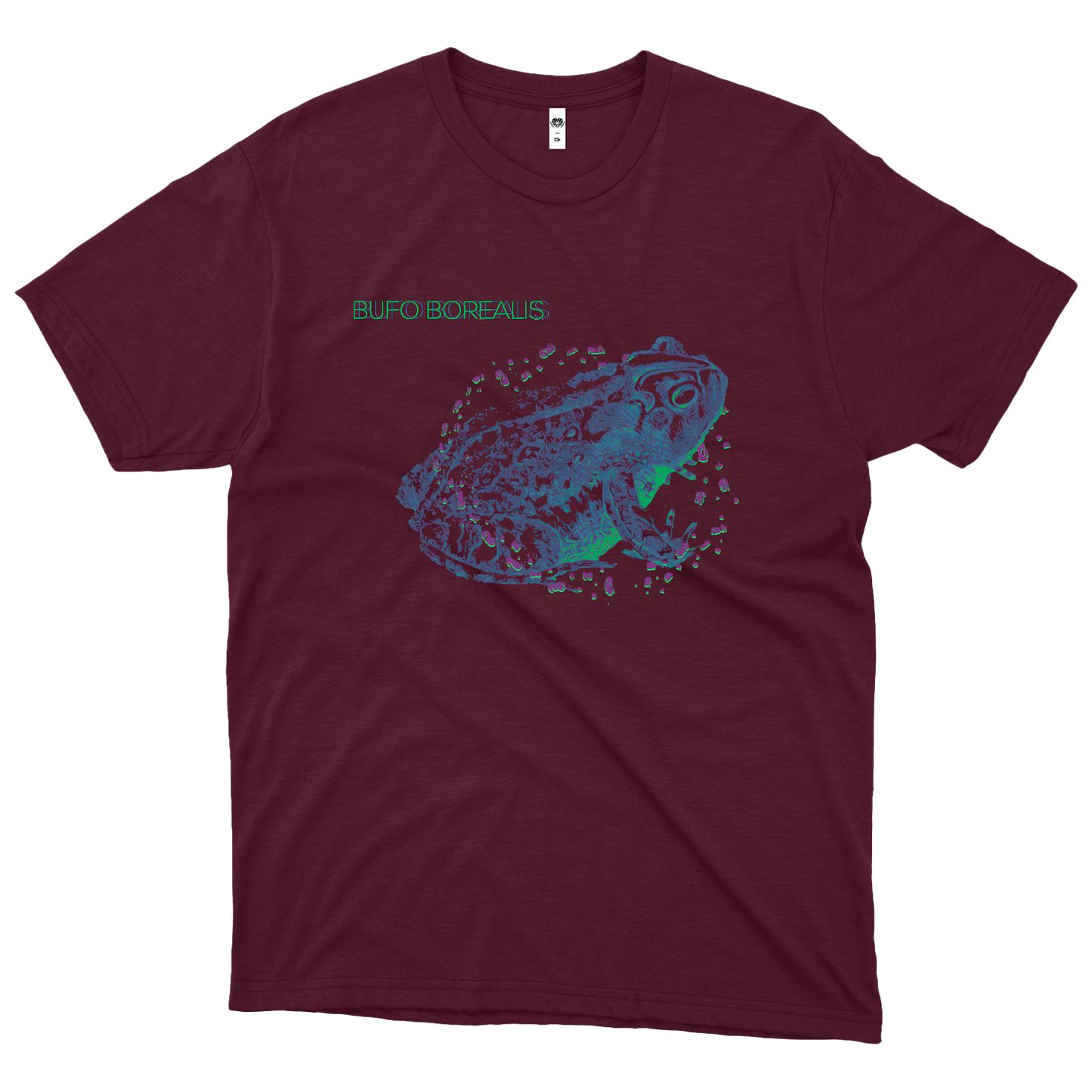 Bufo Borealis (Camiseta Bordô) - Sapo Cósmico
