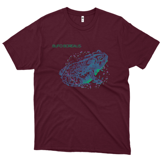 Bufo Borealis (Camiseta Bordô) - Sapo Cósmico