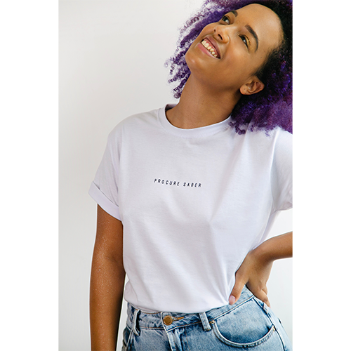 Bloco Explode Coração (Camiseta Branca)  - Procure Saber