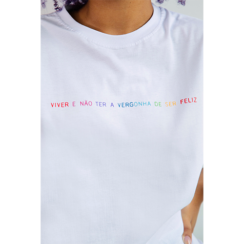 Bloco Explode Coração (Camiseta Branca)  - Viver Feliz