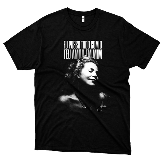 Aretha (Camiseta Preta) - Posso Tudo