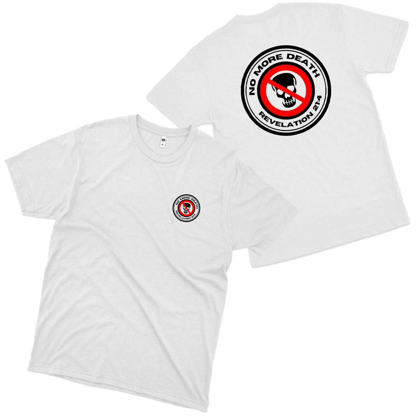 No More Death (Camiseta Branca)  - Logo Pequeno