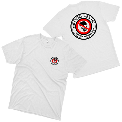 No More Death (Camiseta Branca)  - Logo Pequeno