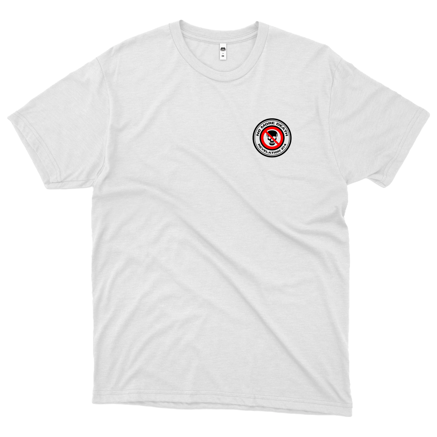 No More Death (Camiseta Branca)  - Logo Pequeno