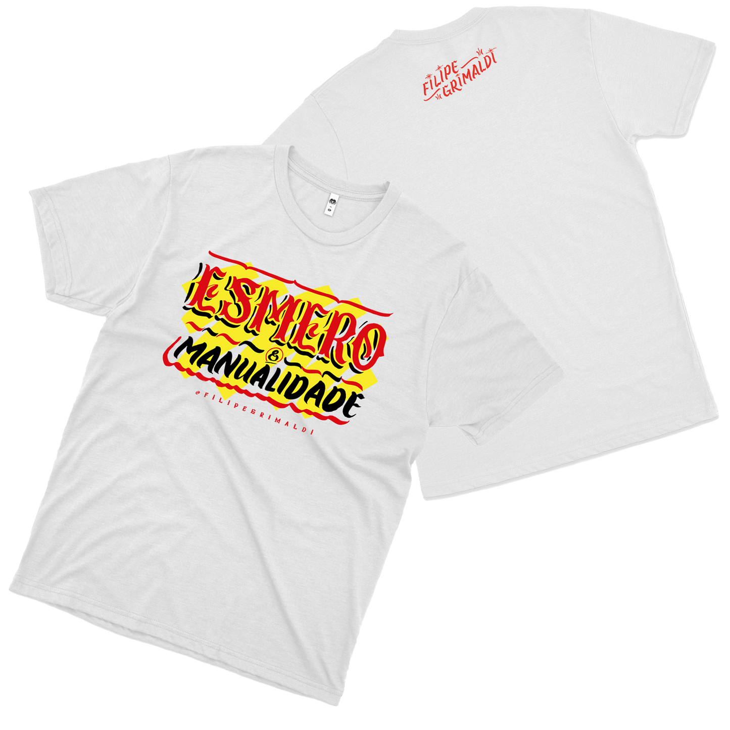 Filipe Grimaildi (Camiseta Branca) - Esmero e Manualidade