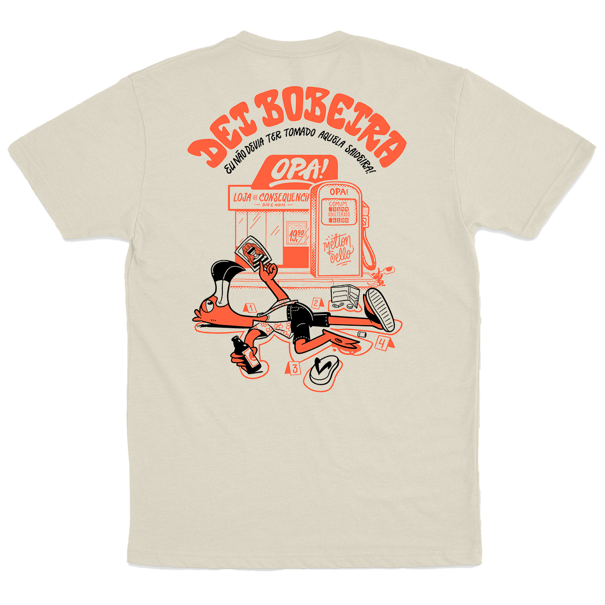 Melton Sello (Camiseta Off-White)  - Dei Bobeira