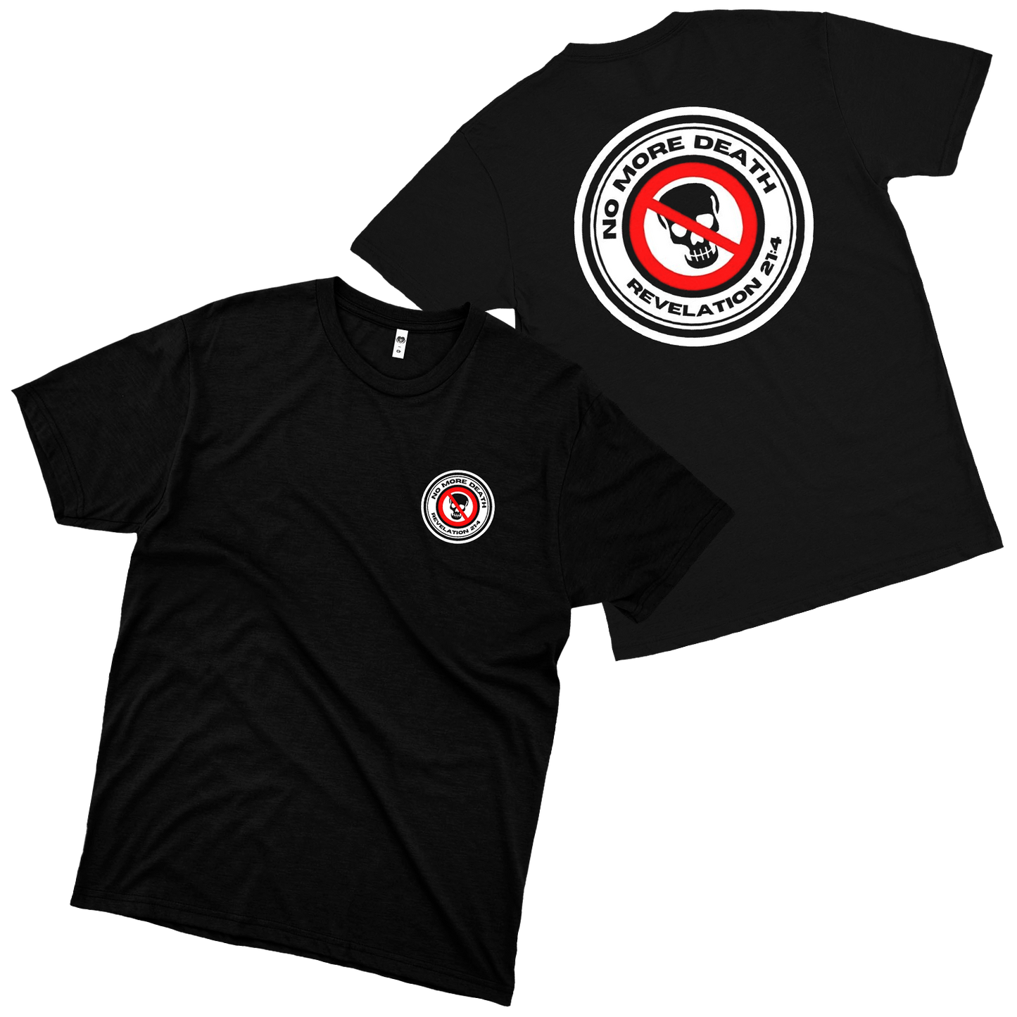 No More Death (Camiseta Preta) - Logo Pequeno