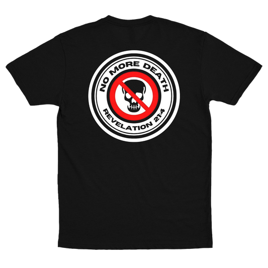 No More Death (Camiseta Preta) - Logo Pequeno