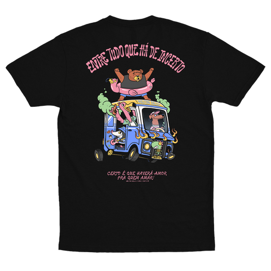 Melton Sello (Camiseta Preta)  - Boto Fé