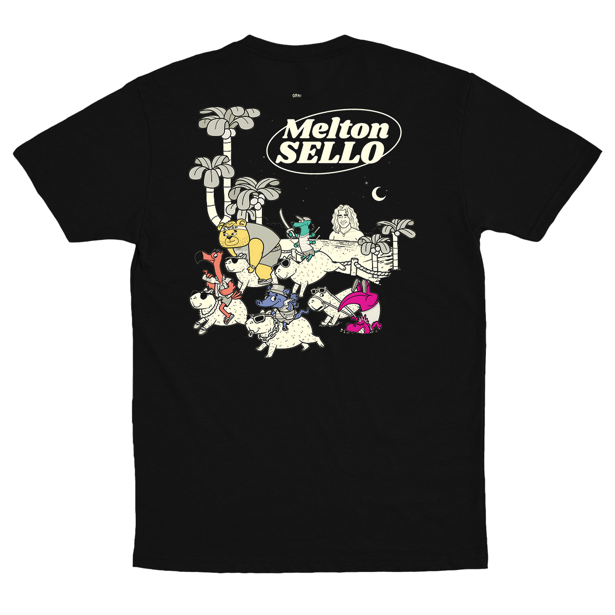 Melton Sello (Camiseta Preta)  - Opa